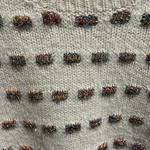 Anthropologie Moth sweater with sparkle polka dots - Picture 4 of 9